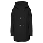 Manteau coupe longue FEMME Vero Moda noir à capuche