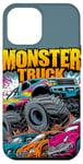 iPhone 12 Pro Max Monster Truck Crushing Cars Art for Monster Truck Lovers Case