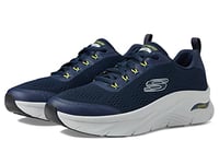 Skechers 232502 NVLM, Basket Homme, Multicolore (Mesh/Synthetic, Navy/Lime), 40 EU