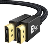 VESA  Certified  Displayport  Cable  1 . 4 ,   8K  DP  Cable  2M ,[ 8K - 60Hz ,