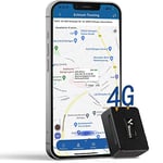 4G Traceur GPS Mini Petit Mais Puissant GPS Tracker pour Enfant/Elder/Voiture/Portefeuille, Batterie 1500 mAh Suivi en Temps Réel Alertes Multiples IP66 Étanche Magnétique facile à installer TK913