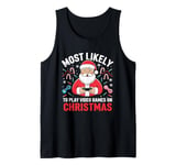 Most Likely To Video Games Christmas family gamer men boys Tank Top