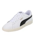 PUMA Unisex Smash 3.0 L Baskets, Puma White Puma Black Puma Gold Frosted Ivory, 37 EU