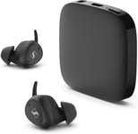 TV Clear Set, Écouteurs sans Fil avec réduction de Bruit Passive et Bluetooth, Intra-Auriculaires et Confortables, pour écouter la télévision Noir