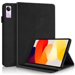 Succtopy Coque Xiaomi Redmi Pad SE 11 Pouces 2023 PU Cuir Cover Tablette Housse de Protection Xiaomi Redmi Pad SE 11" Porte-Crayons Portefeuille Tablet Étui pour Xiaomi Redmi Pad SE 2023 Noir