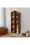 Wall Mounted Wooden Storage Cabinet Organizer Shelf