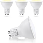 GU10 LED Dusk to Dawn Bulbs 4pcs 5W Light Sensor Warm White 2700K 450Lm