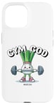 Coque pour iPhone 15 Gym God Drôle Poireau Fitness Entraînement Femmes Hommes Entraînement