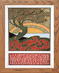 Lumartos, Vintage Poster La Libre Esthetique, Wood, A3