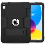 (iPad 9.7 2017 2018Black Black) iPadille 10. 10.2 tuuman iPad 9.7 Air4 Air5 Pro 11 12.9 Mini 6 5 4 3 Heavy Duty Silikoni TPU PC-telineen iskunkestävät tietokoneen kannet ja kuoret