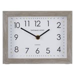 Thomas Kent Smithfield Rectangular Wood Finish Mantel Clock, 21cm