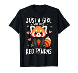 Just a Girl Who Loves Red Pandas | Girls, Red Panda T-Shirt