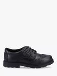 Hush Puppies Kids' Jacob Senior Leather Lace Up School Shoes, Black