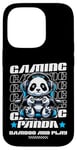 Coque pour iPhone 14 Pro Graphique de jeu vidéo Panda Gaming pour hommes, garçons, femmes, enfants