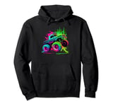 Old School Monster Truck | Grafitti Big Style Monster Truck Pullover Hoodie