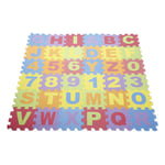 Puzzle Tapis Mousse Bébé, 36 Pièces, Tapis de Jeu pour Enfants, en EVA Antidérapant, Non Toxique, avec Lettres et Chiffres, Certifié CE, Multicolore