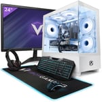 Vibox III-24 PC Gamer - 24" Écran Pack - 8 Core Intel i7 10700F Processeur 4.8GHz - Nvidia GTX 1650 4Go - 16Go RAM - 1To NVMe M.2 SSD - Windows 11 - WiFi