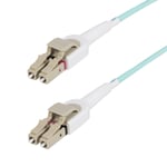 StarTech 5m (15ft) LC to LC (UPC) OM4 Switchable Fiber Optic Cable 50/125µm  100G Networks  Toolless Polarity Switching  Low Insertion Loss - LSZH