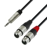 Adam Hall MiniJack til XLR Hun Adapterkabel 6 meter