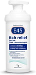 E45 Dermatological Itch Relief Cream, Moisturising Dual Action Treatment for Itc