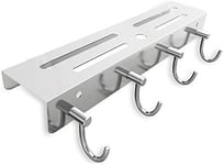 Kitchen Shelves with Hooks Bathroom Racks Home Stainless Steel Punch Free Chopper Kitchen Supplies Insert Tool Rack Wall Mounted Simple