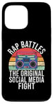 Coque pour iPhone 13 Pro Max Rap Battles The Social Media Fight Hip Hop des années 90