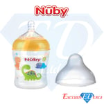 Nuby Baby Feeding Bottle 180ml/270ml Slow Flow Suitable Age 0m+ BPA Free