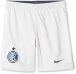 Nike Inter Milan Breathe Stadium 3rd Unisex Children's Shorts, Unisex_Child, Shorts, 940479-092, Vast Grey/Thunder Blue, M