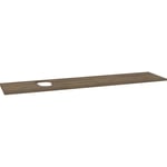 Dansani Inzo Benkeplate, venstre 200,2x45,3x2,5 cm, u/bl.hull, Brun Eik - 335920352