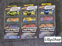 NERF NITRO FOAM CAR 3 PACK x 3 (9 CARS BUNDLE) NEW SEE PHOTOS