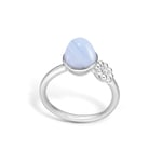 Blossom Copenhagen Torpedo Blue Lace Sterling Silver Ring Med Zirconia 21632013H