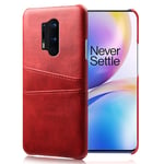 OnePlus 8 Pro skal med korthållare - Röd