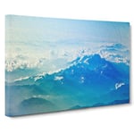 Big Box Art Clouds Above The Mountains Canvas Wall Art Framed Picture Print, 30 x 20 Inch (76 x 50 cm), Blue, Turquoise, Blue