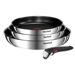 TEFAL INGENIO Emotion 3 poeles 22/24/28 cm + poign�e amovible, Inox, Reveteme...