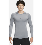 Nike Men's Dri-fit Tight Long-sleeve Fitness Top Pro Treenivaatteet SMOKE GREY