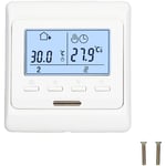 Ej.life - Thermostat d'ambiance Programmable 16A pour Chauffage au Sol Electrique, Numérique Thermostat Plancher Chauffage électrique