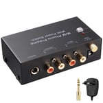 Préampli Phono Mini Préamplificateur Phono M/M avec Adaptateur DC 12V Préamplificateur Stéréo Métal à Faible Sortie pour RCA Entrée & Sortie 1/4"" TRS Préamplificateur de Tourne-Disque