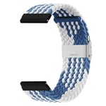 Punottu Kellon ranneke Garmin Vivomove Luxe - bluewhite