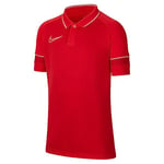 Nike Mixte enfant Academy 21 Chemise Polo, Rouge/Blanc/Rouge, XS EU