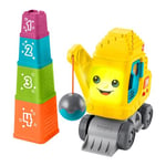 Fisher-Price Jeu Construction La Calculo’Grue Avec Blocs, Boule Démolition, Effets Sonores Et Lumineux, 50 Sons Et Plus, Version: Anglais, UK; Italien; Portuguese; Espagnol, Castillan, HWY65