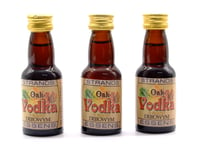 3 x Oak Vodka 25ml - Sans Alcool, Essence pour Vodka, Arôme de Vodka