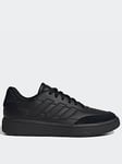 adidas Sportswear Junior Courtblock Trainers - Black, Black, Size 5.5 Older