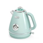 Hazel Quinn Electric Kettle Temperature Control, 1.7 Liter Water Kettles, All Stainless Steel Cordless Kettle, 2200W Fast Boiling, BPA-free, 360°Rotational Base, Automatic Shut Off, Retro Mint Green