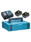 Makita 18v battery pack li-ion 2x4.0ah quick charger and a makpac s