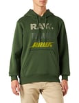 G-STAR RAW Men's Triple Raw. Hoodie, Green (dk nuri green D22318-A971-3476), XS