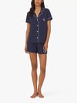 Lauren Ralph Lauren Shorty Spot Pyjama Set, Navy