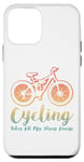 Coque pour iPhone 12 mini Cycling Takes All My Stress Away – Retro Bike Lover