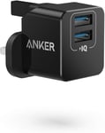 Anker USB Plug Charger, PowerPort mini Dual Port USB Charger, Super Compact Wall