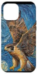 Coque pour iPhone 13 Pro Max Oiseau faucon pèlerin, observateur d'oiseaux, fauconnerie