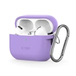 Tech-Protect Apple AirPods Pro (1. & 2. Gen) Silikon Fodral med Karbinhake - Lila